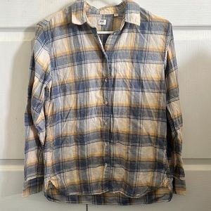 Unique flannel long sleeve shirt